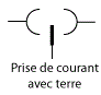 Prise avec terre