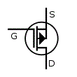 MOSFET à déplétion type P